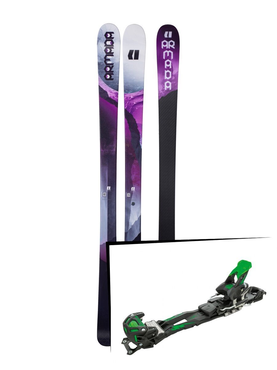 Set: Armada Victa 87 Ti 2018 + Tyrolia Adrenalin 16 solid black flash green - Bild 1