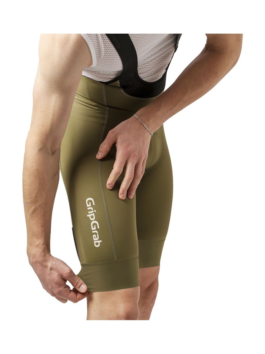 GripGrab PACR Bib Shorts, olive green - Bild 5