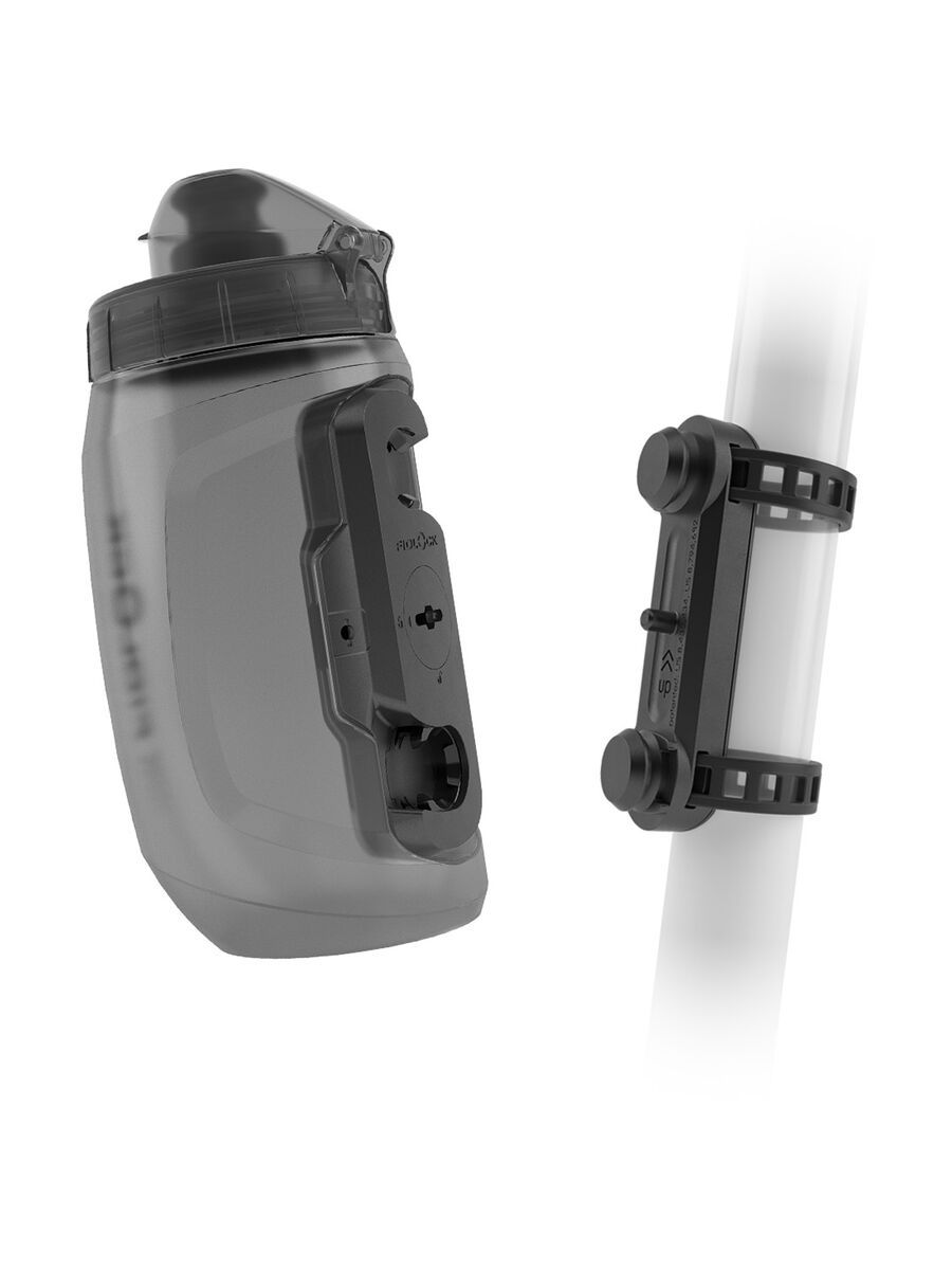 Fidlock Twist Bottle 450 + Uni Base, transparent black - Bild 1