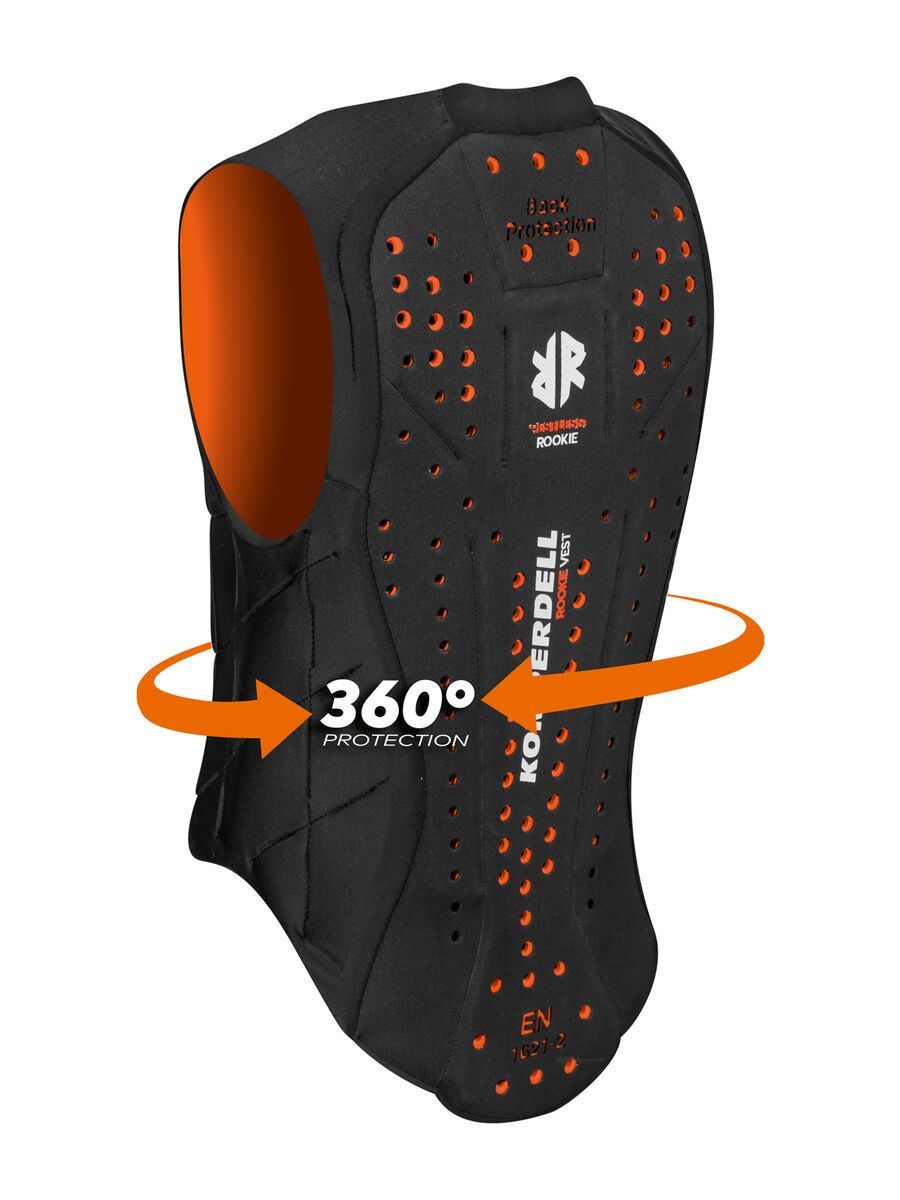 Komperdell Ballistic Vest Junior, black/orange - Bild 3