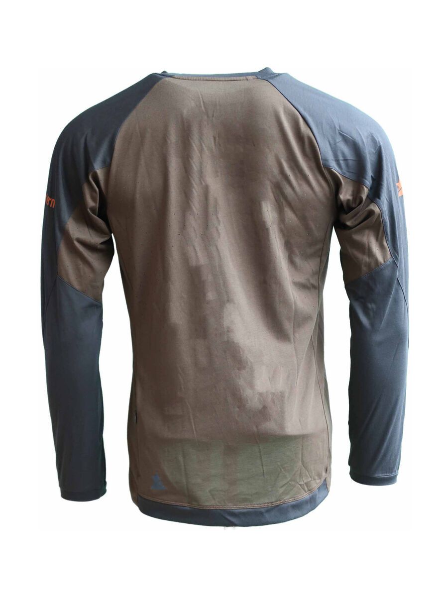 Zimtstern PureFlowz Shirt LS Men’s, military olive/forest night - Bild 2