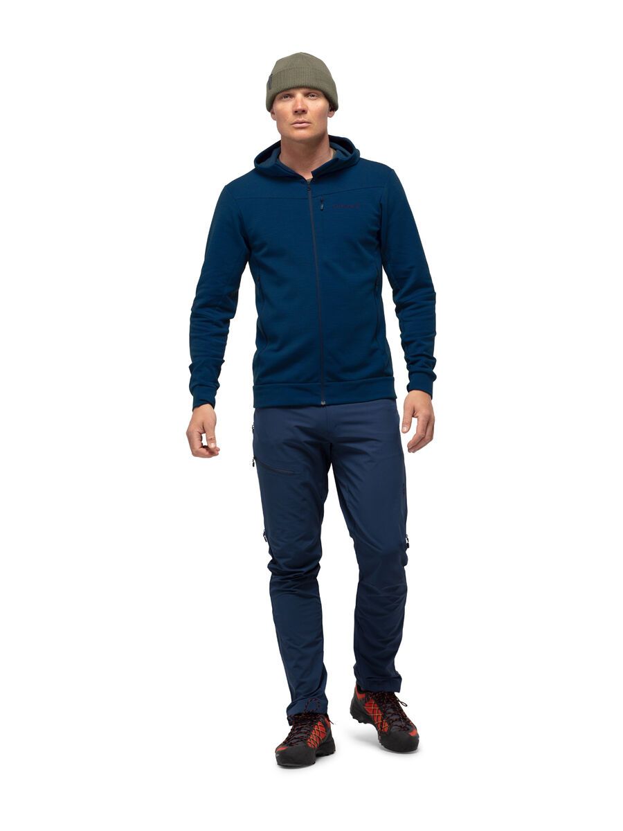 Norrona falketind warmwool2 Stretch Zip Hood M's, indigo night - Bild 2