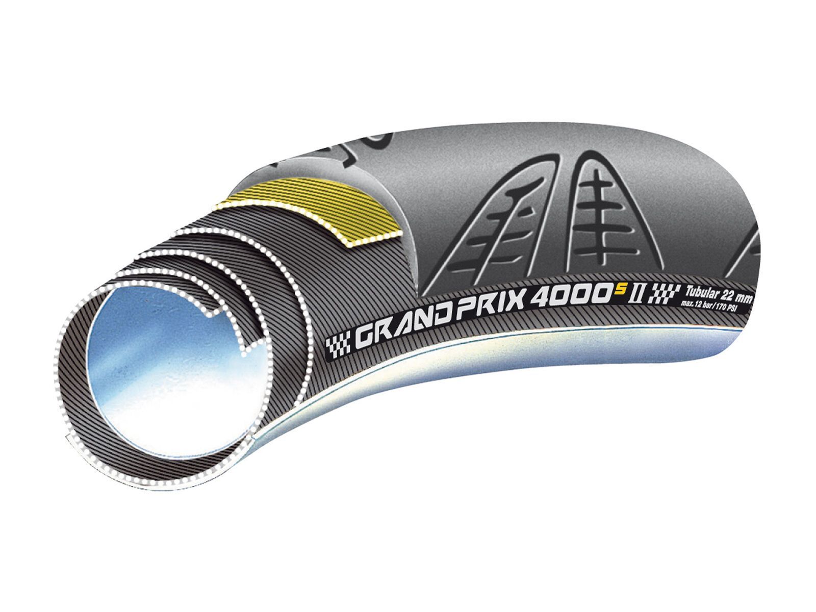 Continental Grand Prix 4000 S II VectranBreaker, 28 Zoll, Tubular, black - Bild 3