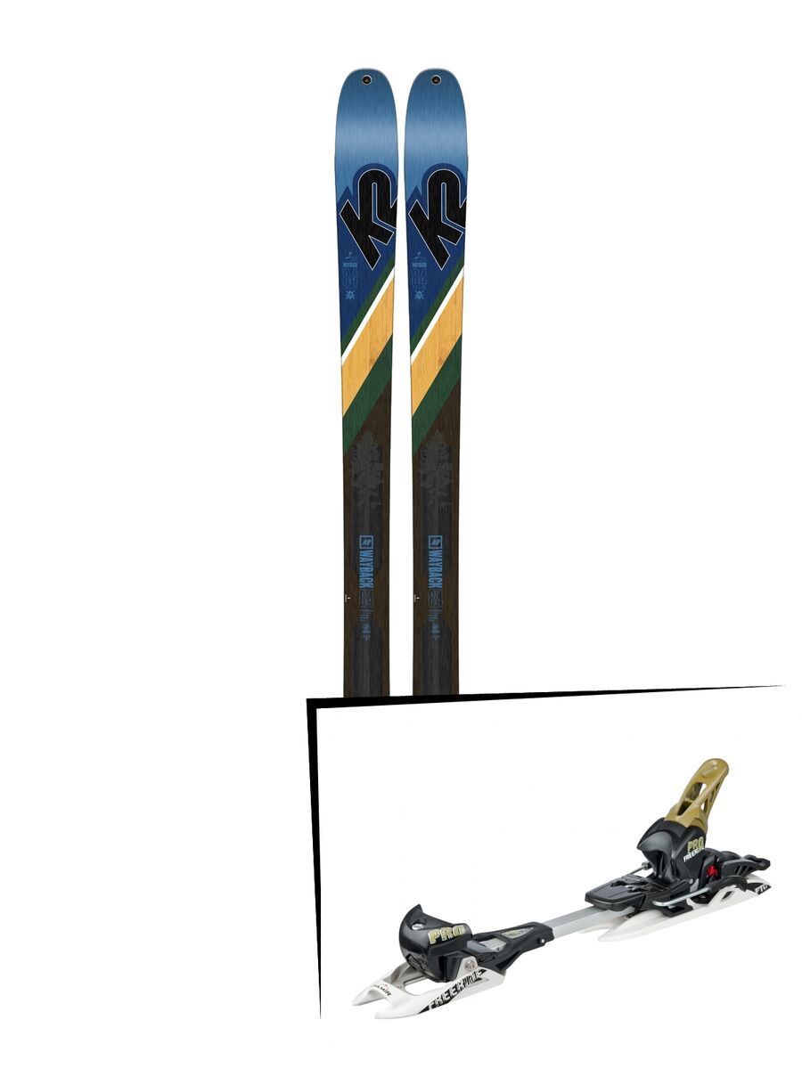 Set: K2 SKI Wayback 84 2019 + Fritschi Diamir Freeride Pro schwarz/oliv - Bild 1
