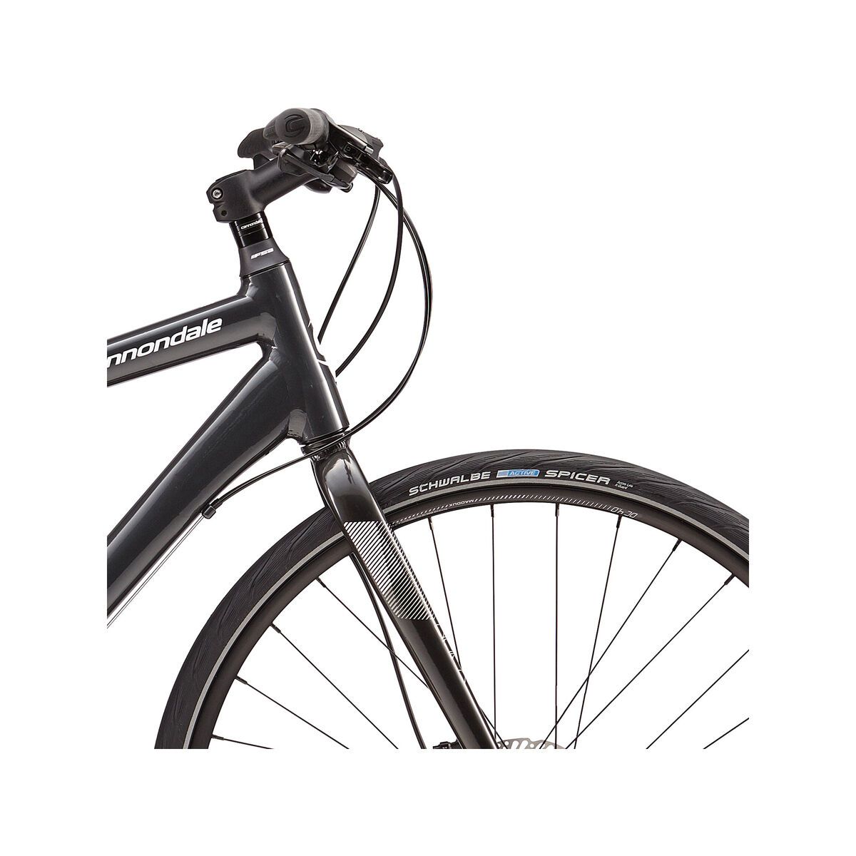 Cannondale Quick 5 Disc, nearly black w/ magnesium white and fine silver, reflective detail, gloss - NBL - Bild 5