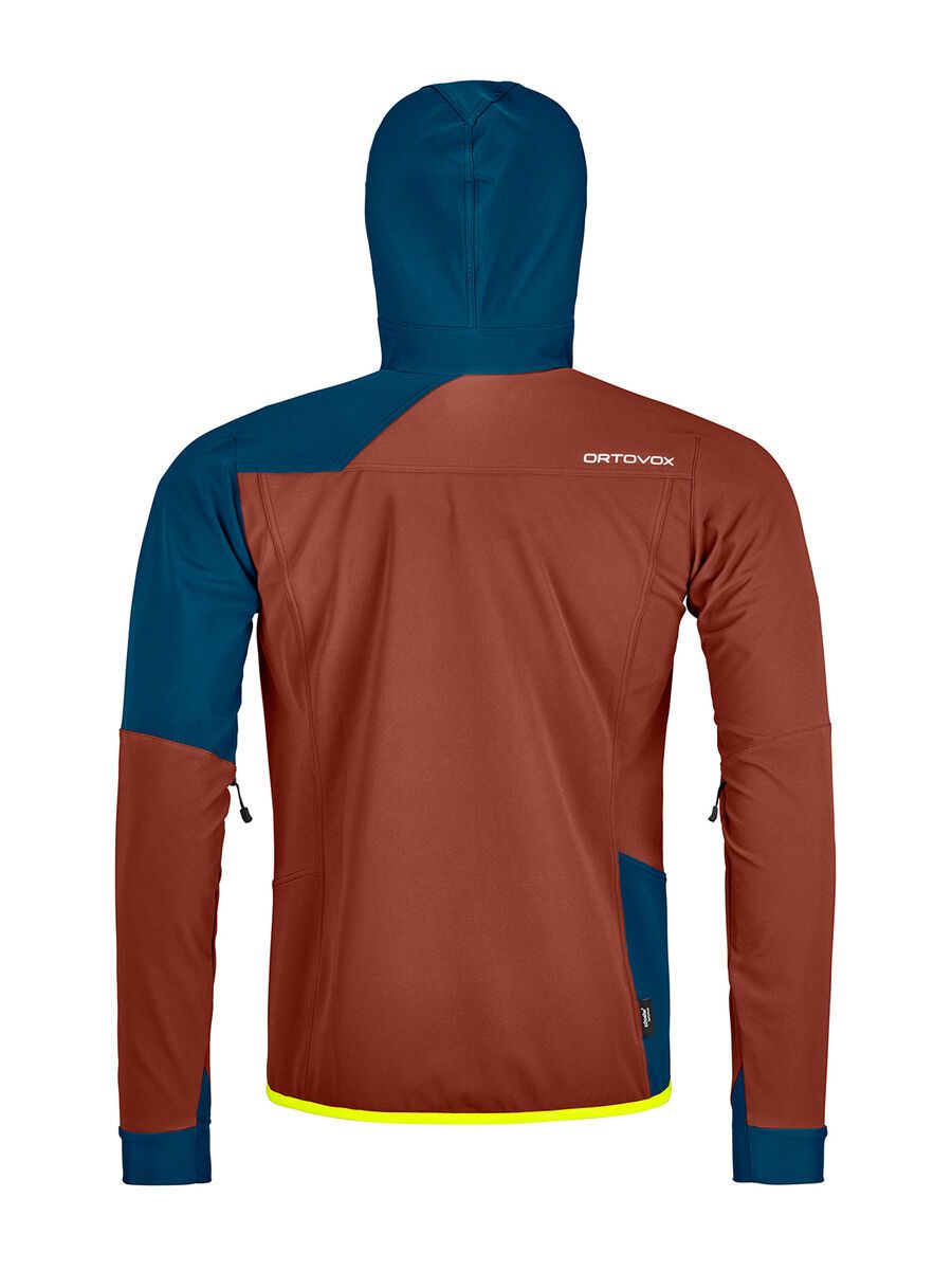 Ortovox Merino Naturtec Light Col Becchei Jacket M, clay orange - Bild 2