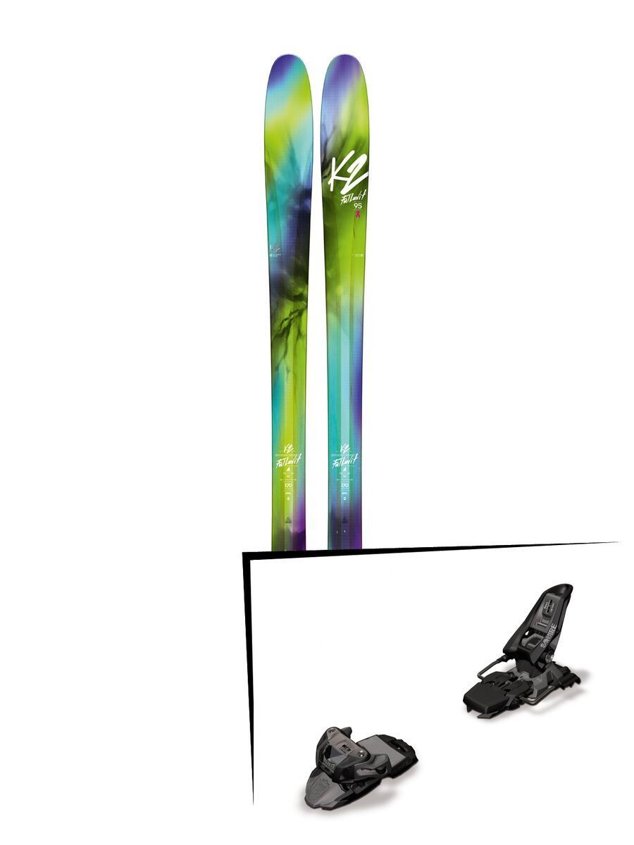 Set: K2 SKI FulLUVit 95Ti 2018 + Marker Squire 11 black anthracite - Bild 1