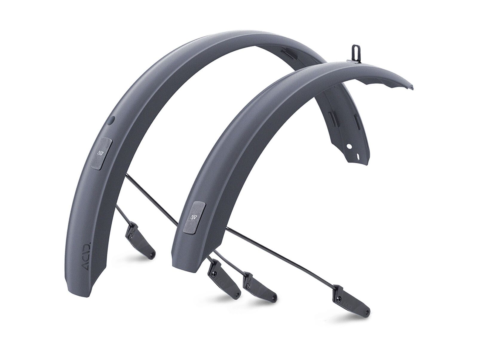 *** 2. Wahl *** Cube Acid Schutzblechset Compact 75 mit Streben, black | - Bild 1