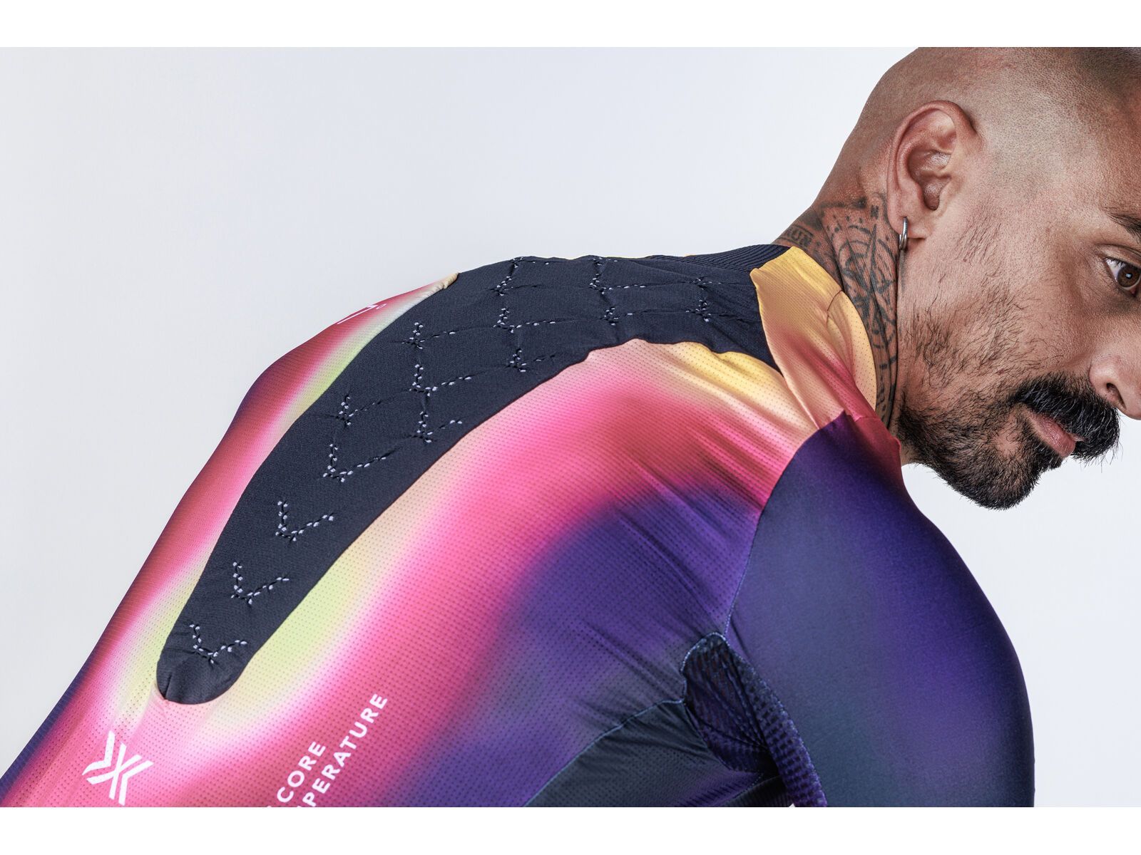 X-Bionic Corefusion Men's Cycling Short Sleeve Aero Jersey, heatmap - Bild 6