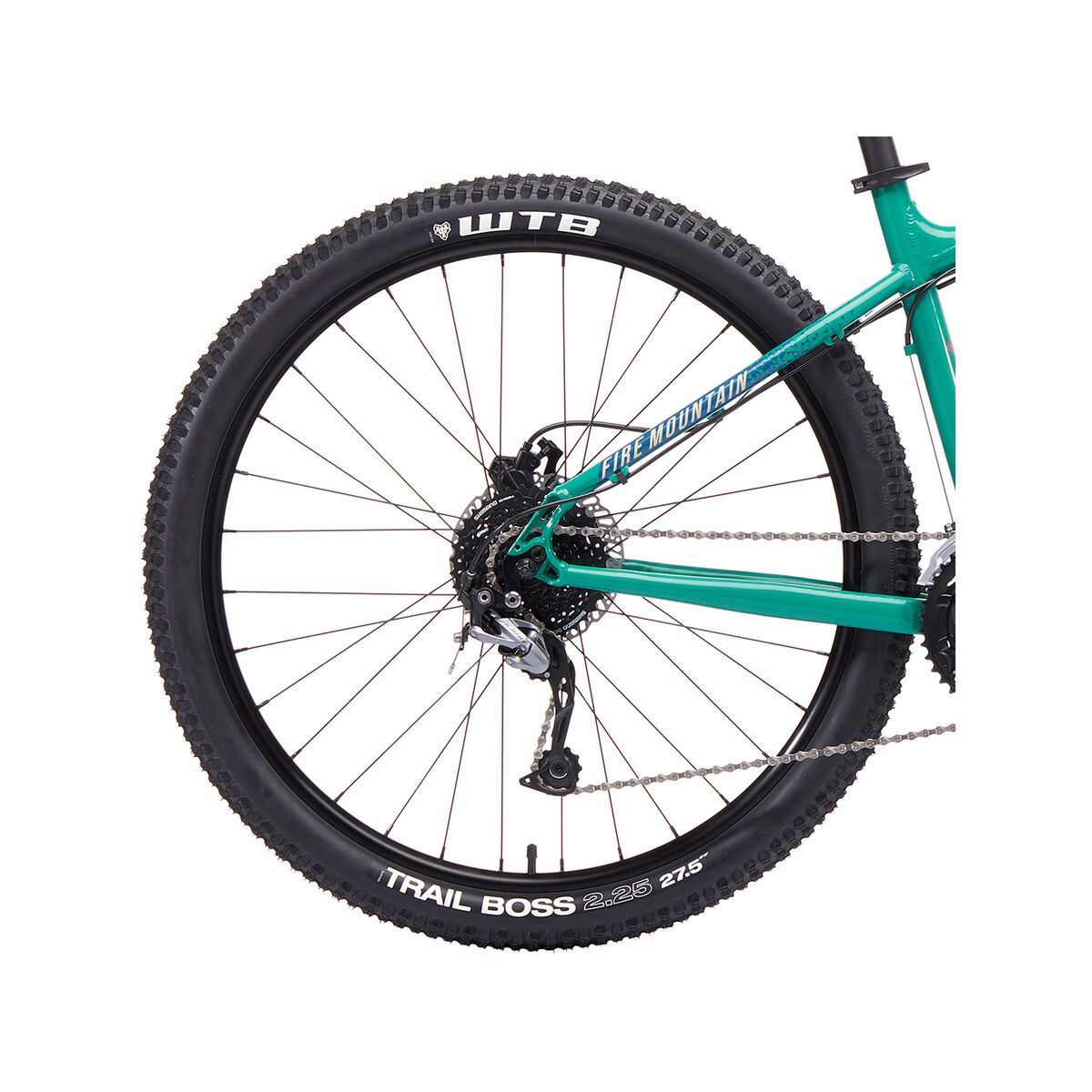 Kona Fire Mountain 27.5, gloss seafoam w/ blue, warm red, & cream decals - Bild 5