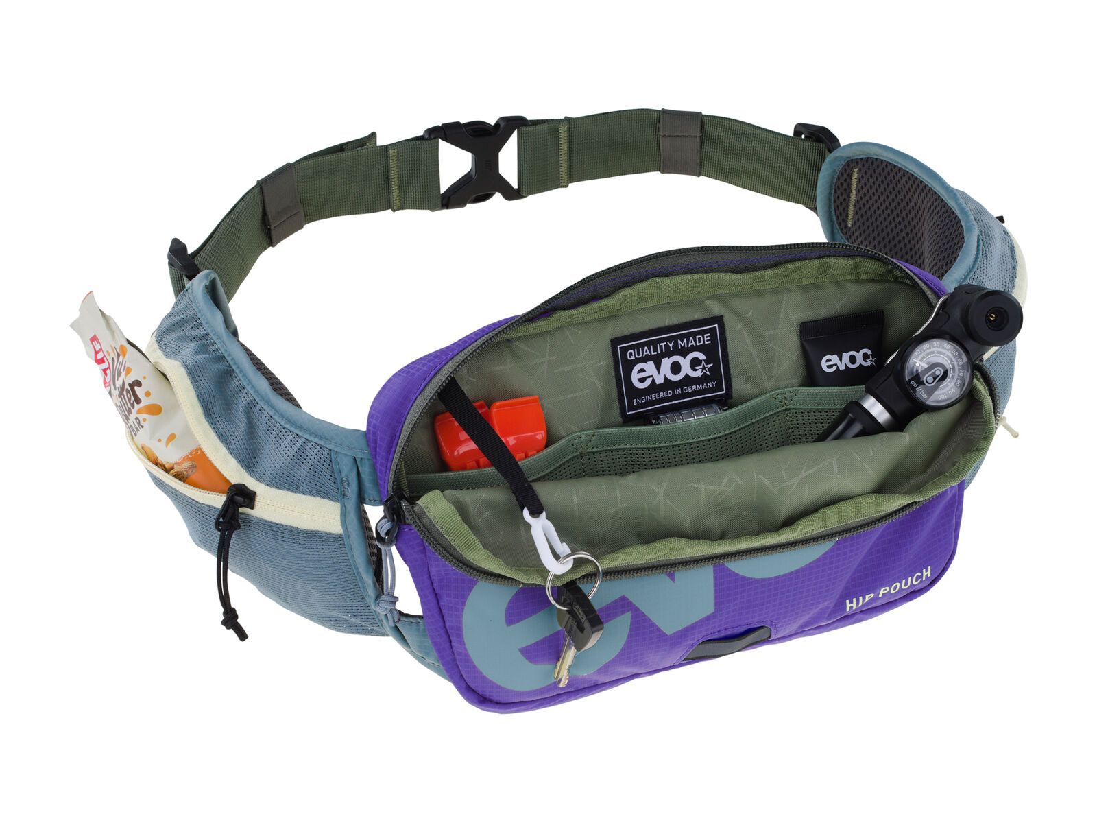 Evoc Hip Pouch, steel/violet/dark olive - Bild 3