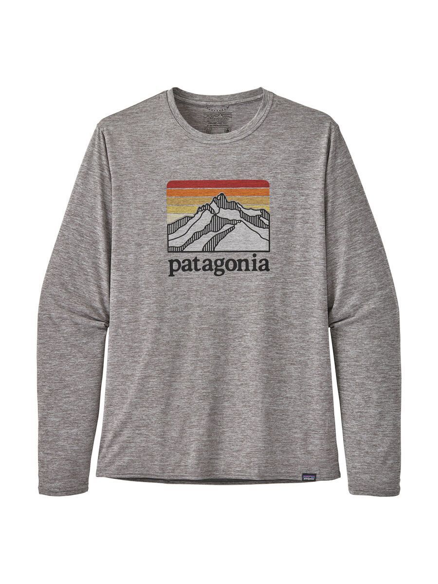 Patagonia Men's Long-Sleeved Capilene Cool Daily Graphic Shirt Line Logo Ridge, feather grey - Bild 1