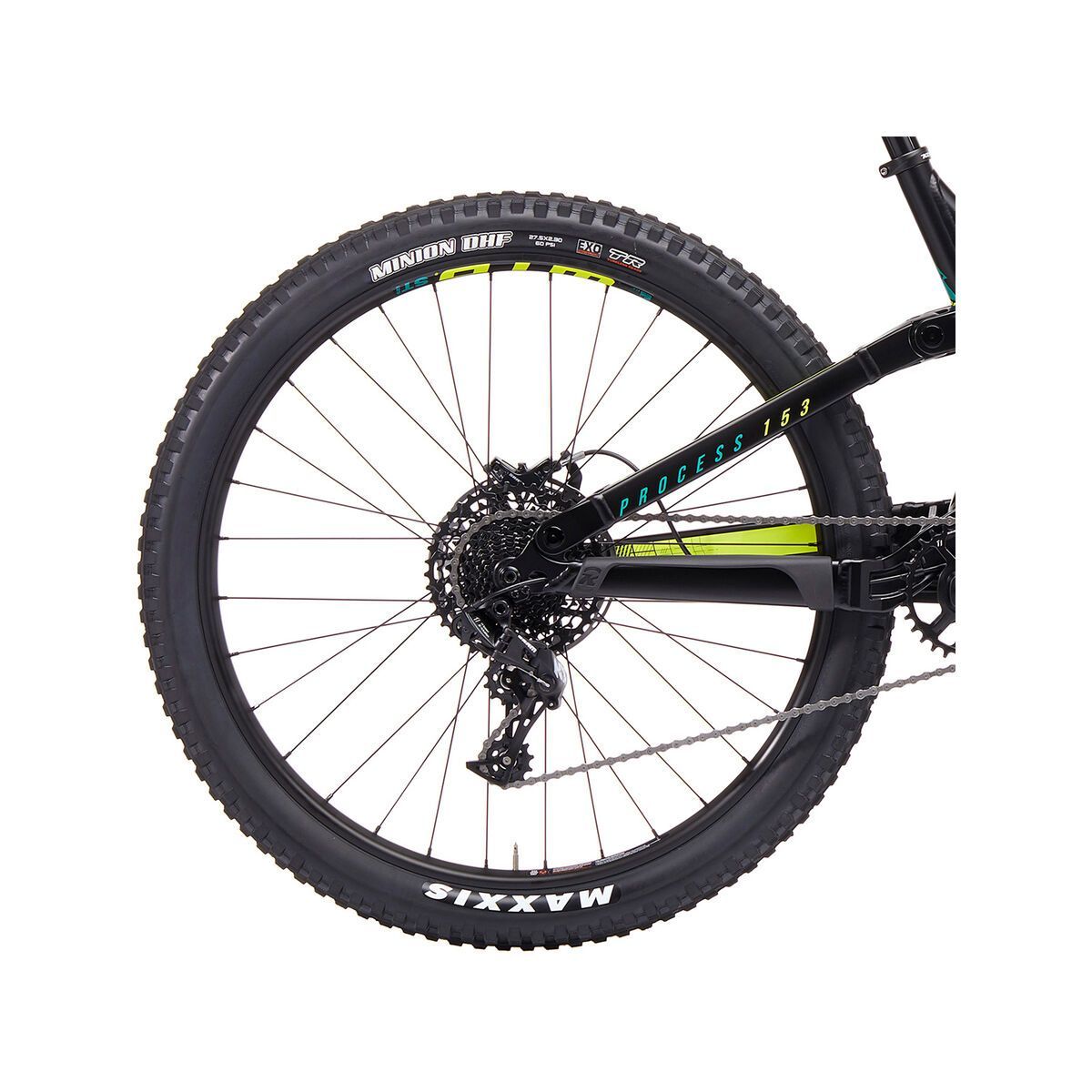 Kona Process 153 27.5, matt black w/ gloss emerald green & yellow decals - Bild 5