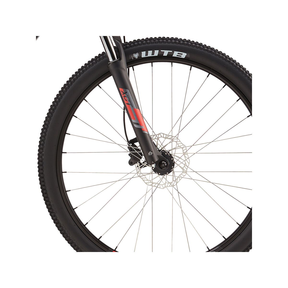 Cannondale Trail 6 27.5, jet black w/ race red, chargoal grey, matte - Bild 2