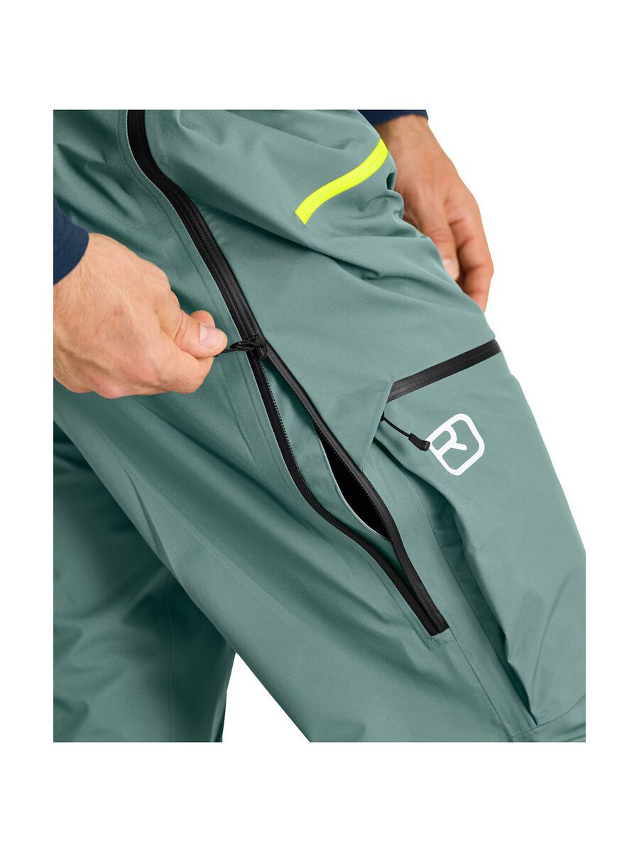 Ortovox 3L Deep Shell Bib Pants M, arctic grey - Bild 5