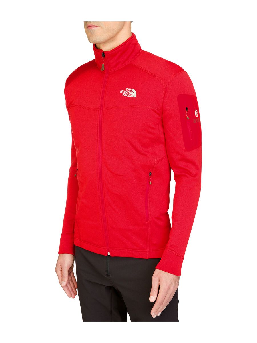 The North Face Mens Hadoken Full Zip Jacket, Salsa Red Heather - Bild 2