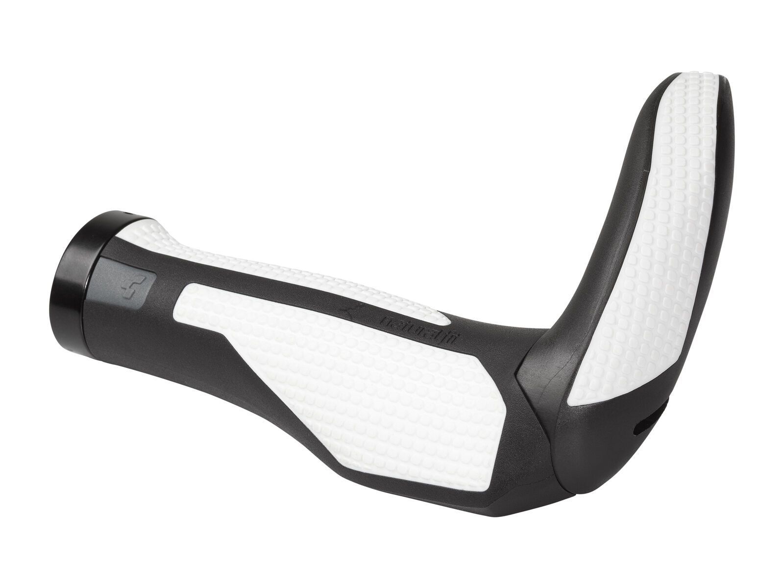 Cube Natural Fit Griffe Tour Bar Ends medium, black´n´white - Bild 2