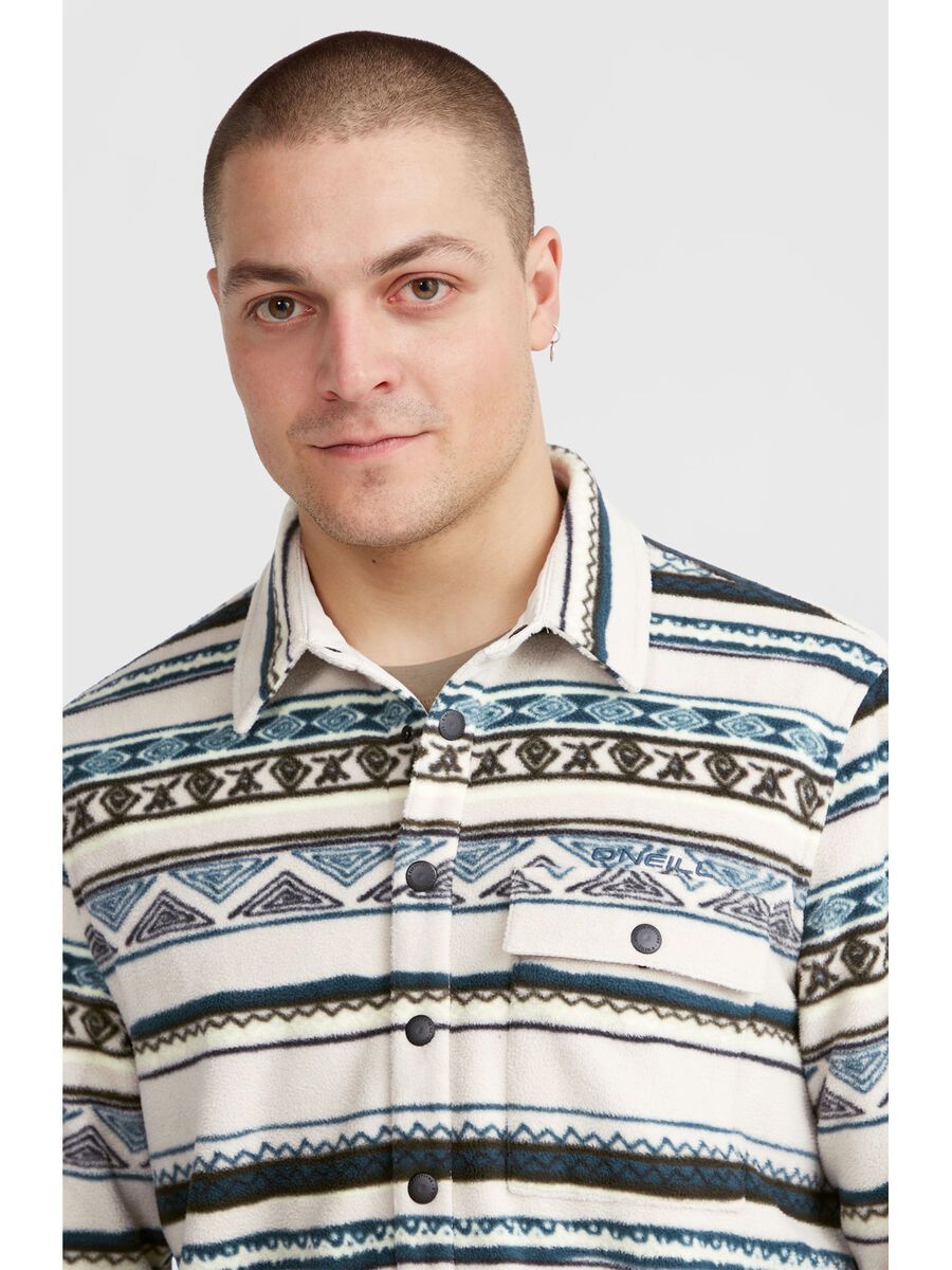 O’Neill Superfleece Shirt, grey ikat stripe - Bild 5