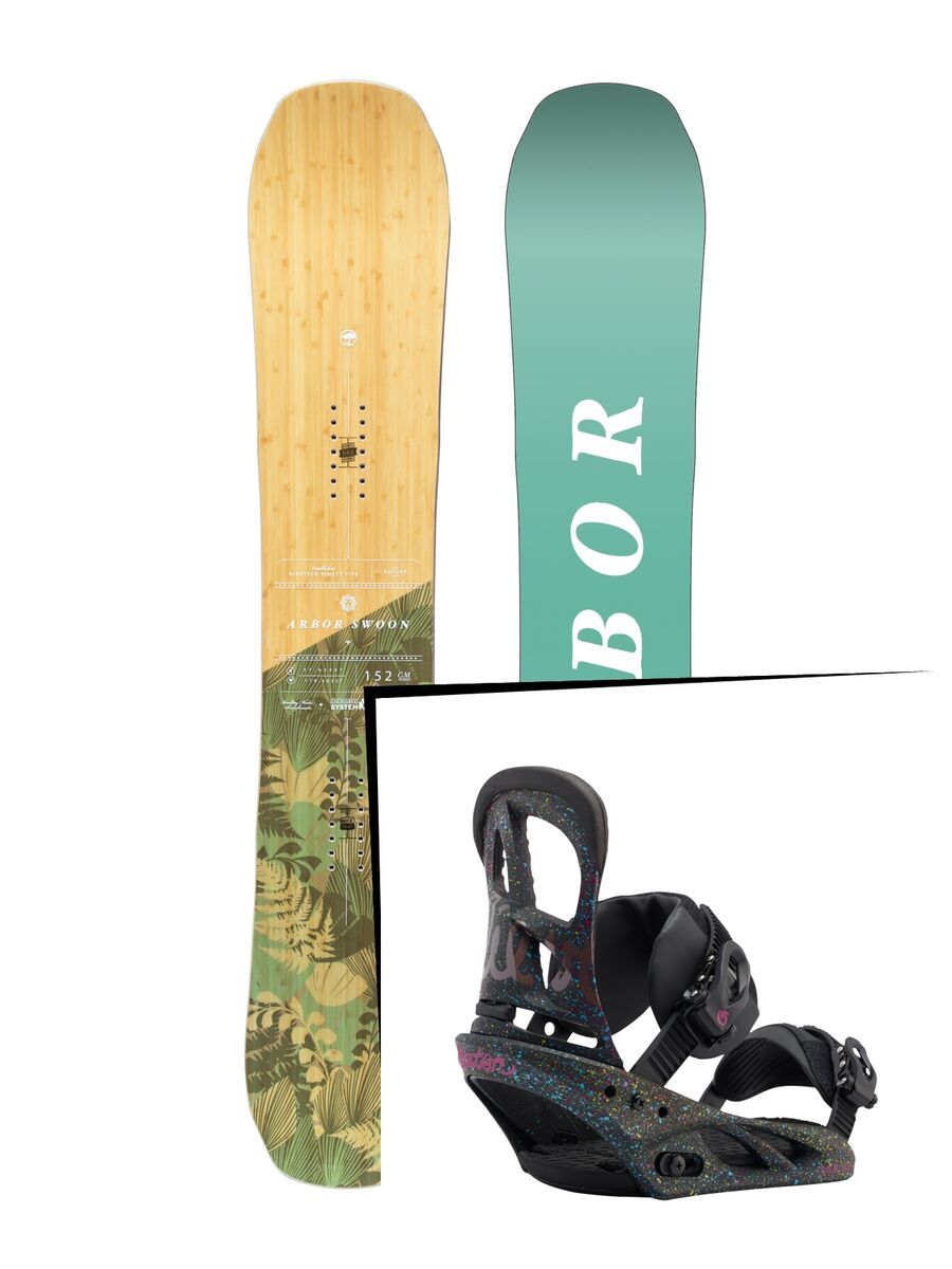 Set: Arbor Swoon Rocker 2017 + Burton Scribe (1712911S) - Bild 1