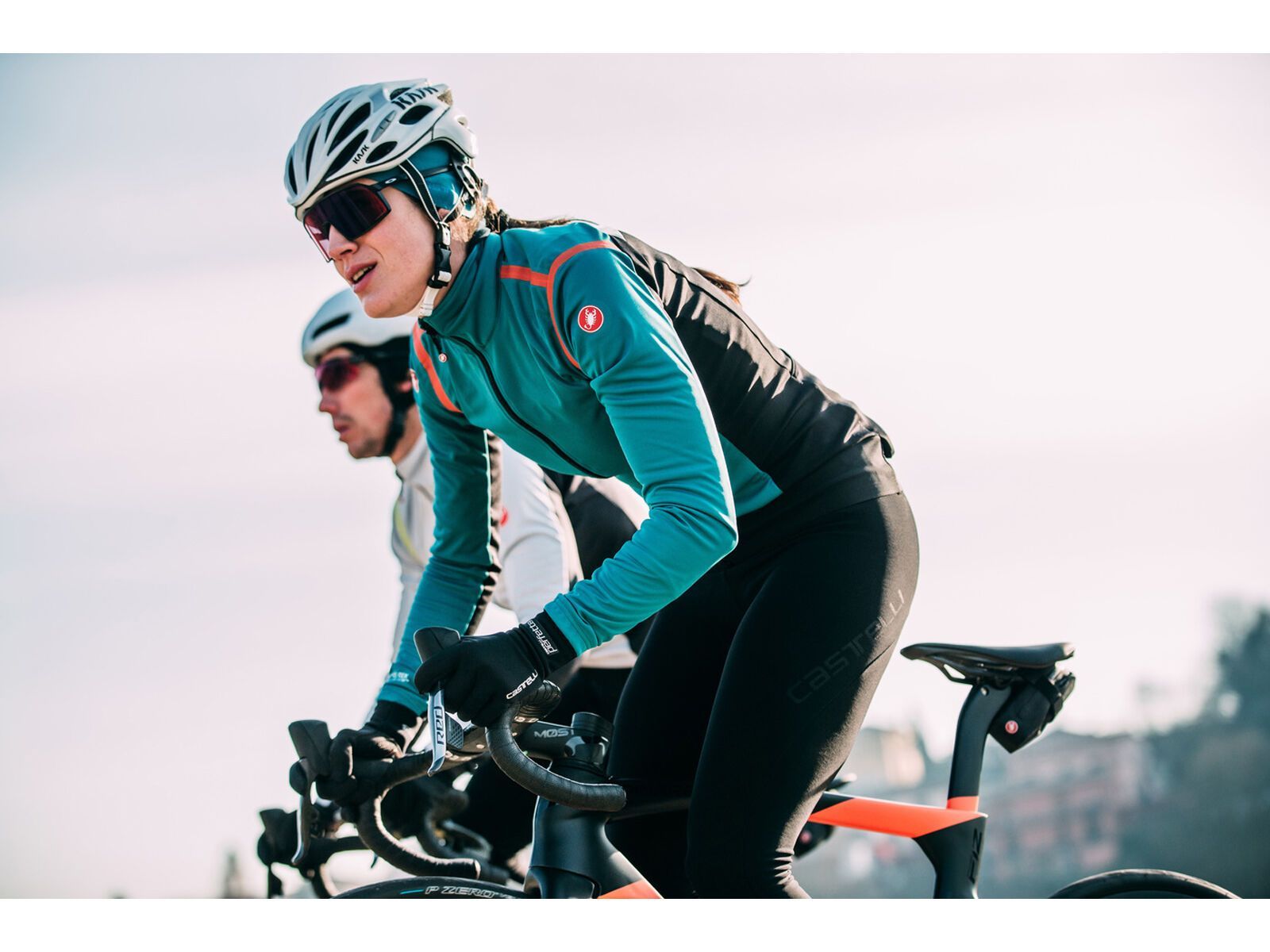 Castelli Alpha RoS 2 W Light Jacket, teal blue/black-fiery red - Bild 14