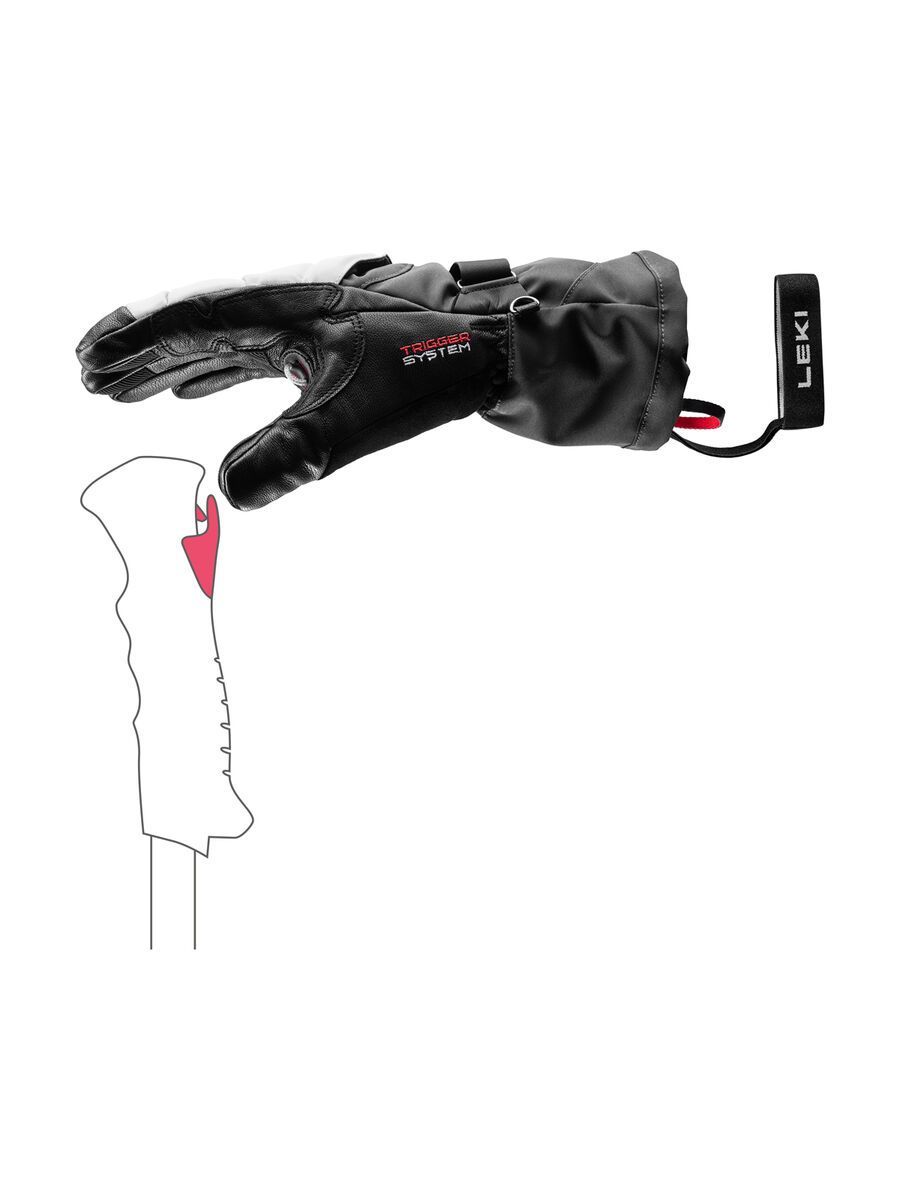 Leki Griffin Thermo 3D, black/graphite/sand - Bild 4