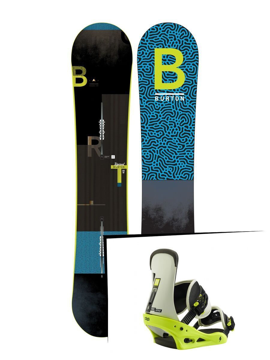 Set: Burton Ripcord Wide 2019 + Burton Freestyle mtn dude green - Bild 1