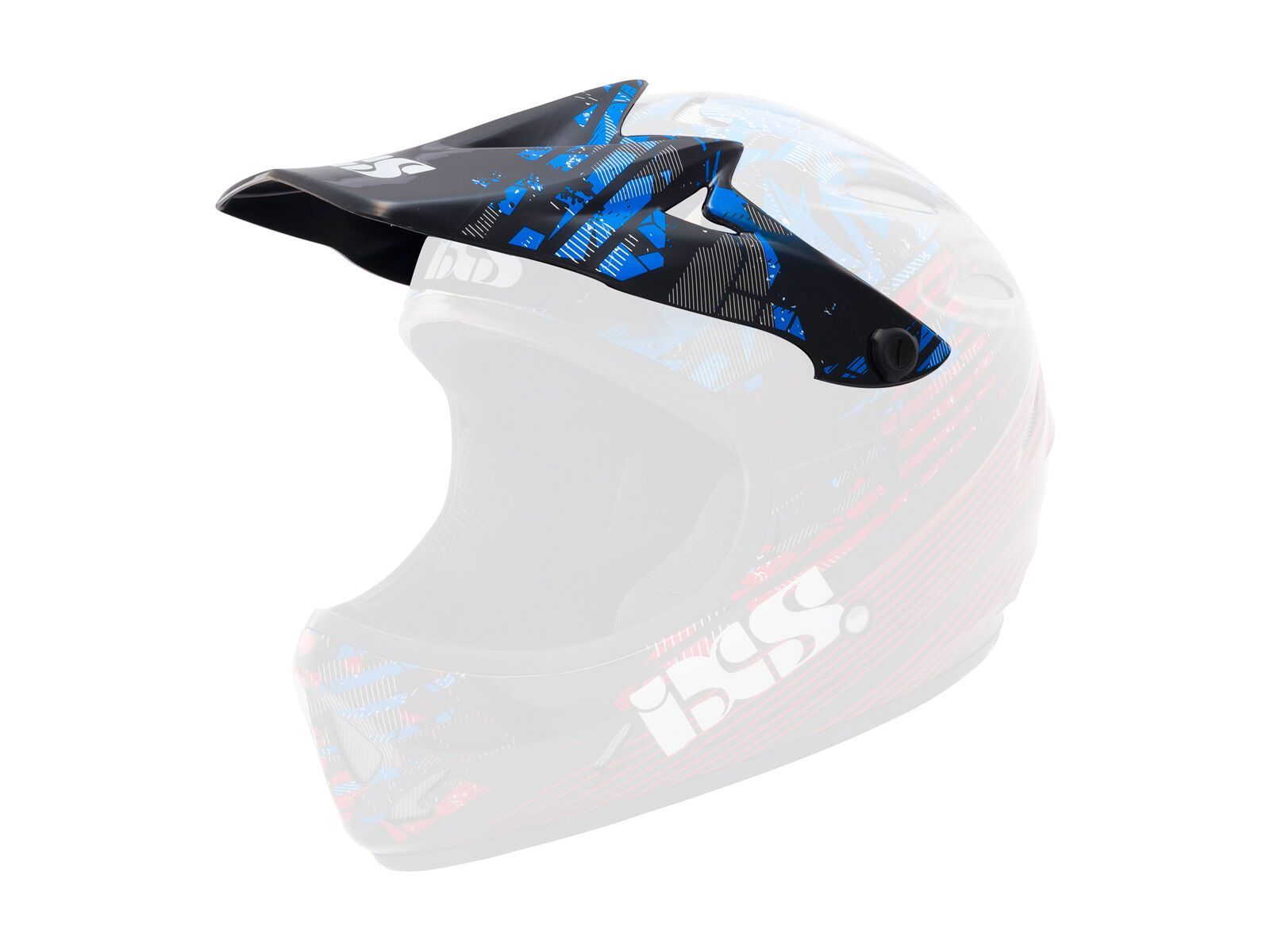 IXS Visier + Pin Phobos Velvet, red - Bild 1