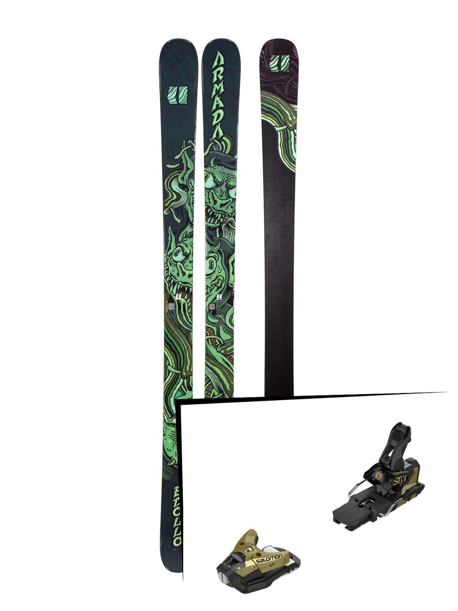 Set: Armada Edollo 2019 + Salomon STH2 WTR 16 gold/black - Bild 1