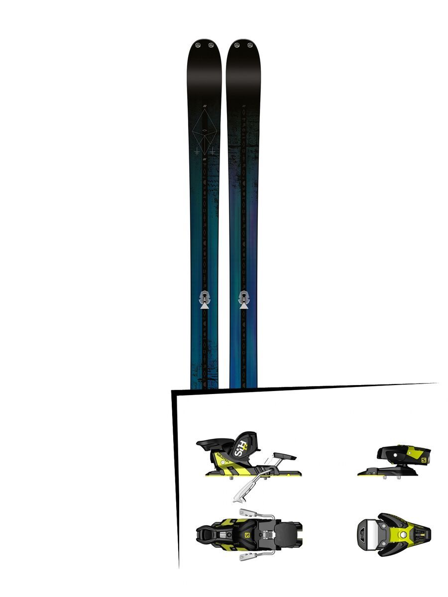 K2 SKI Set: Shreditor 92 2016 + Salomon STH2 WTR 13 - Bild 1