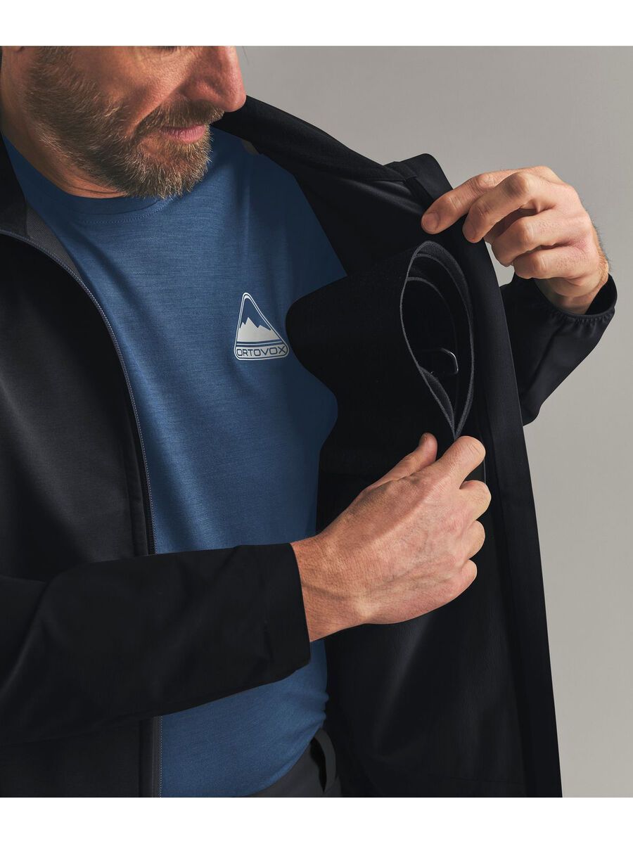 Ortovox Ortler Softshell Plus Jacket M, black raven - Bild 8
