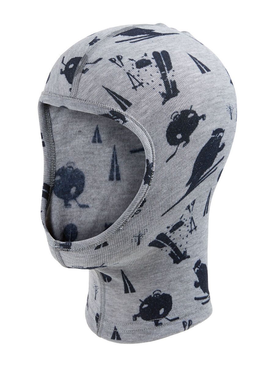 Odlo Face Mask Originals Warm Kids, grey melange - diving navy - Bild 1