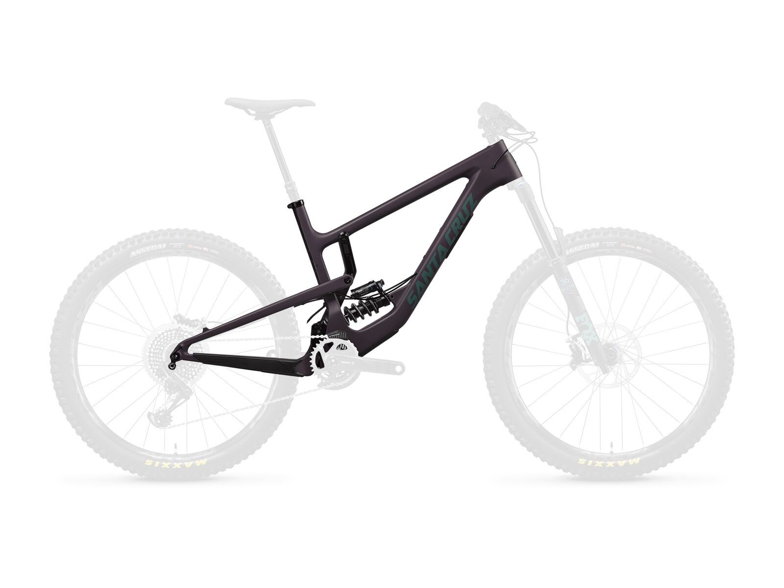 Santa Cruz Nomad CC Frameset Coil, eggplant and aquarius green - Bild 1