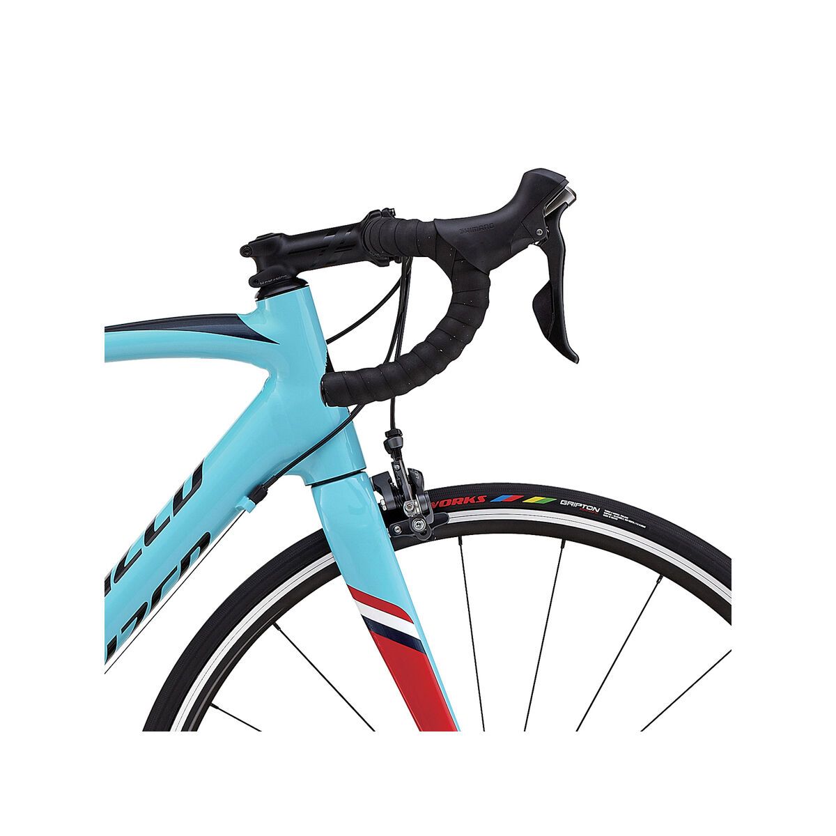 Specialized Allez DSW SL Expert, gloss light blue/red/tarmac black/navy/white - Bild 5