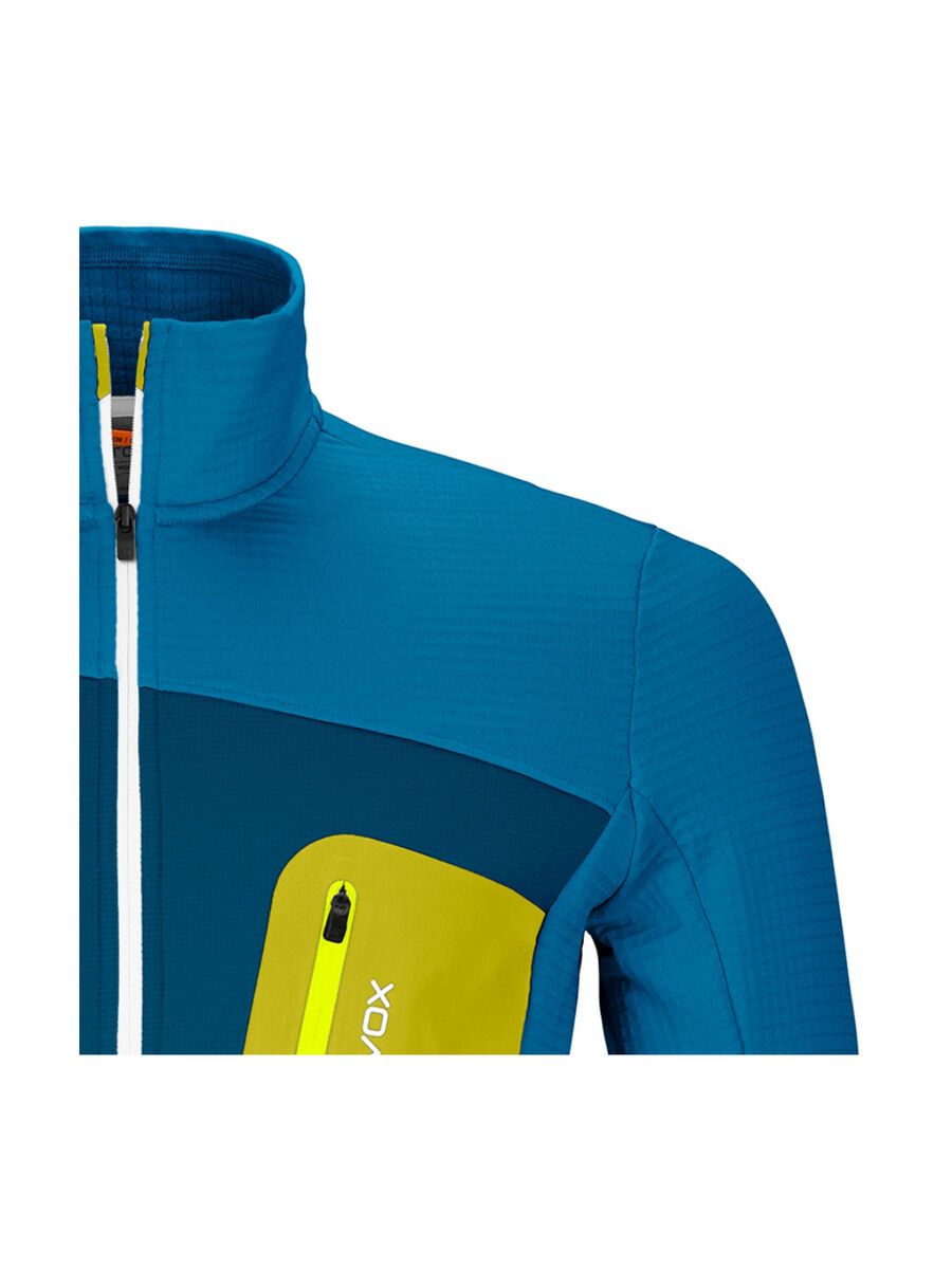Ortovox Merino Fleece Grid Jacket M, heritage blue - Bild 2