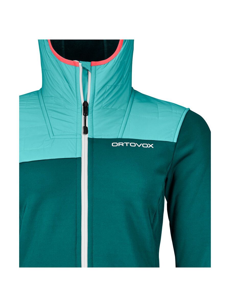 Ortovox Merino Fleece Plus Hoody W, pacific green - Bild 3