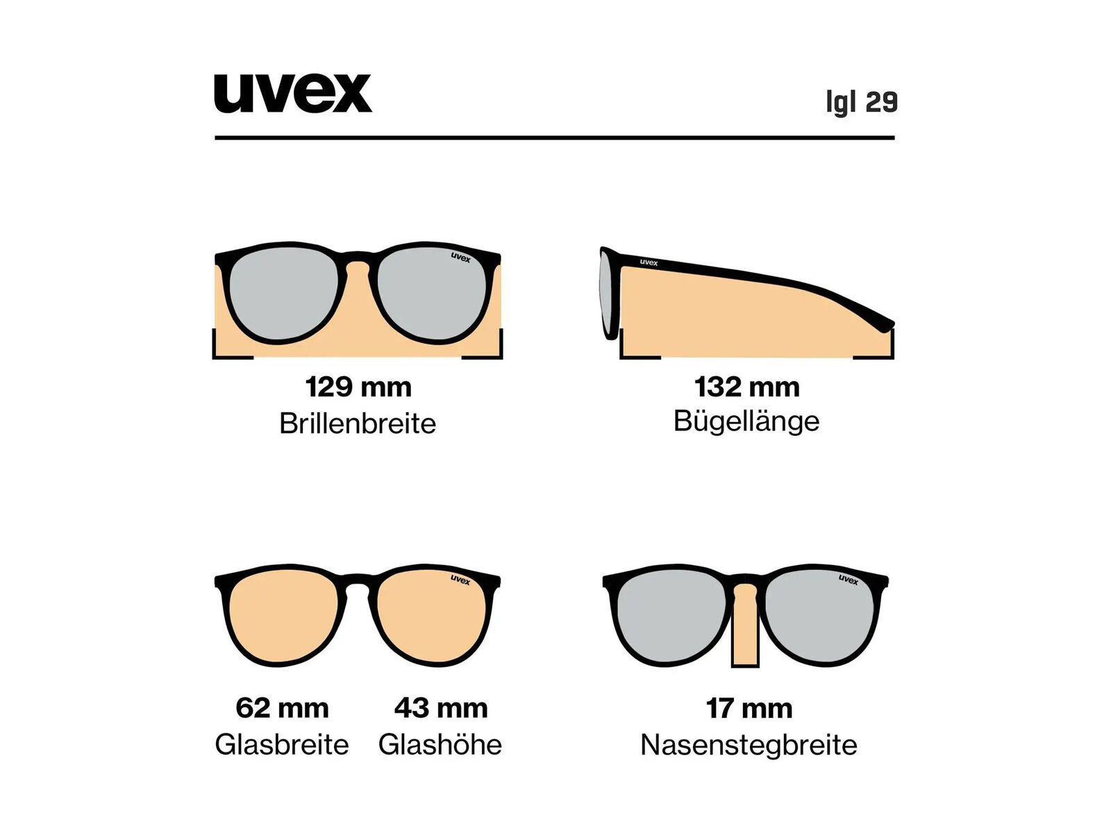 uvex LGL 29, Mirror Red / black mat - Bild 6