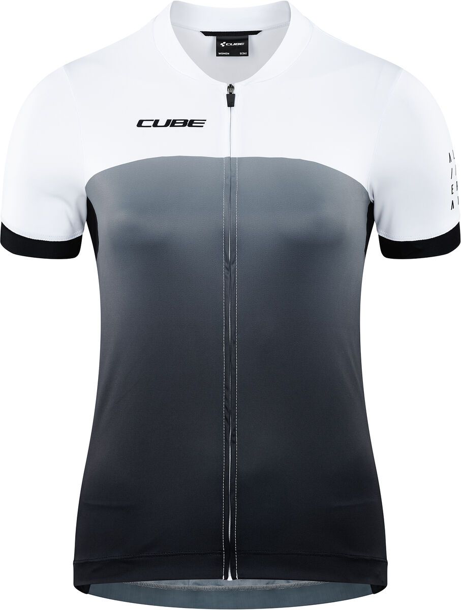 Cube ATX WS Trikot Full Zip kurzarm, black´n´white - Bild 1