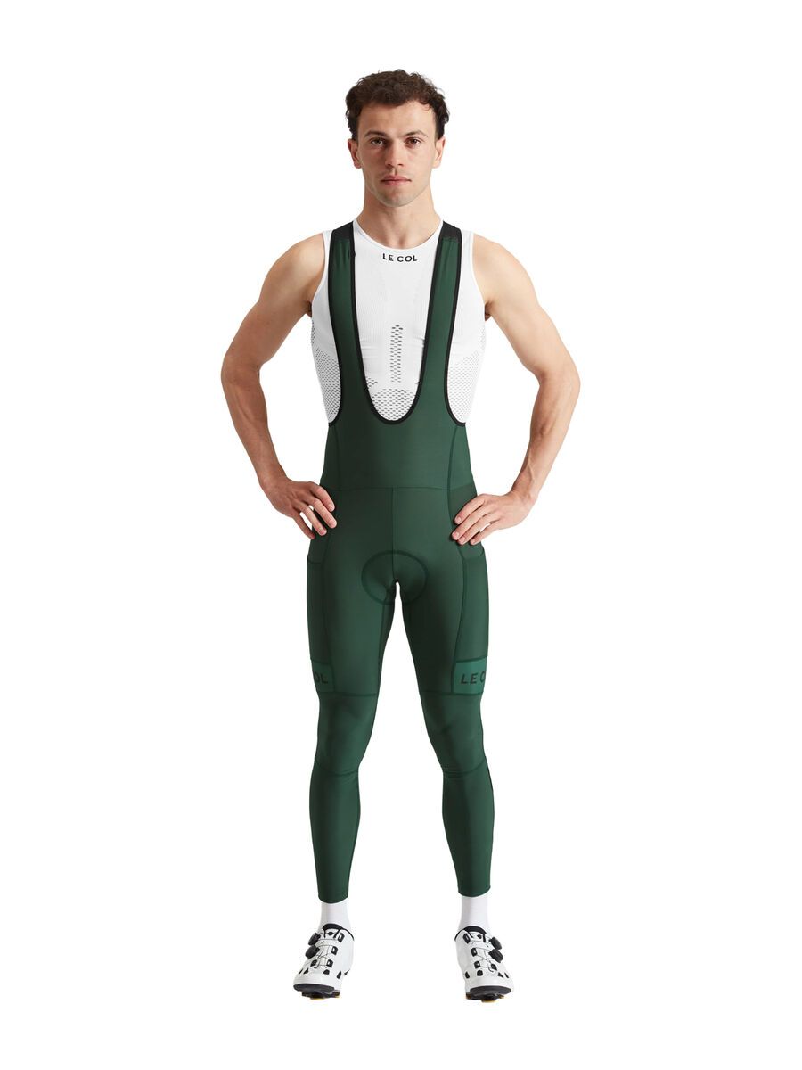 Le Col Sport Cargo Bib Tights, forest green/black - Bild 6