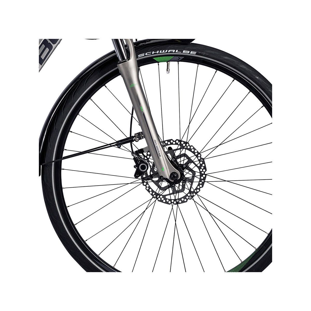 Cube Touring Hybrid Pro 400, silver´n´flashgreen - Bild 2