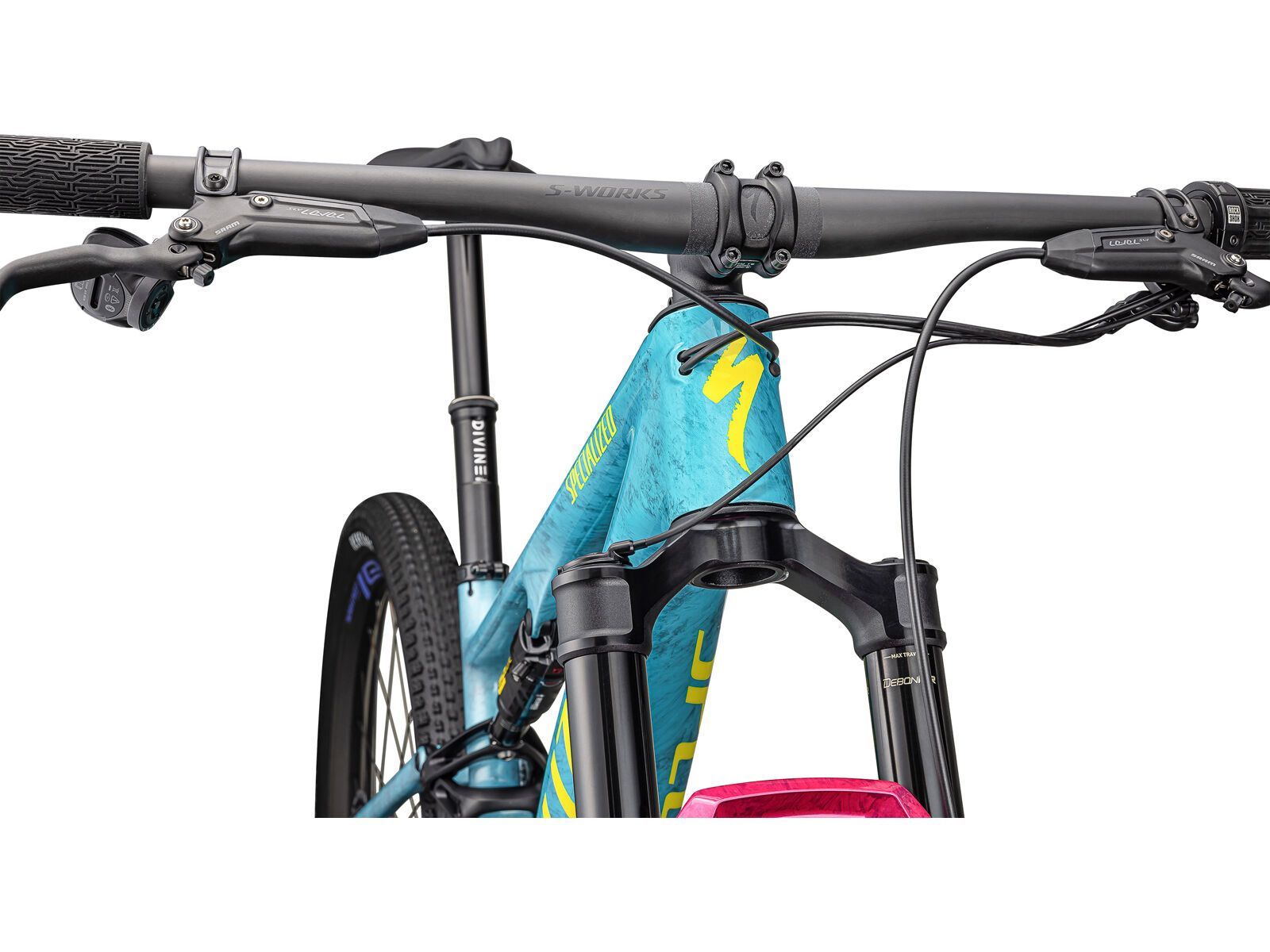 Specialized Epic 8 Pro, lagoon blue/liquid metal/yellow - Bild 5