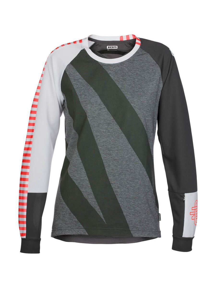 ION Bike Tee LS Helia, grey melange - Bild 1