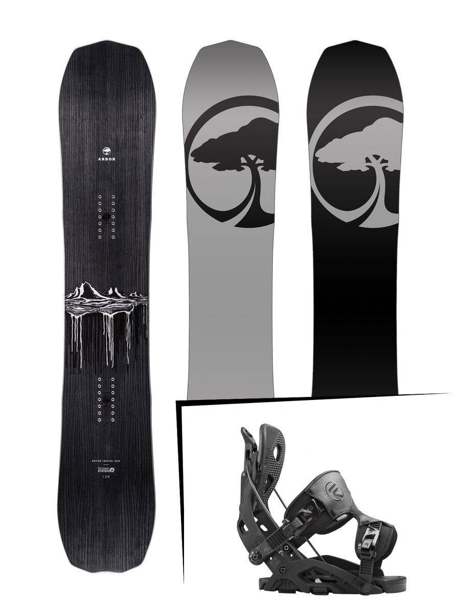 Set: Arbor Iguchi Pro Camber 2017 + Flow Fuse (1513139S) - Bild 1