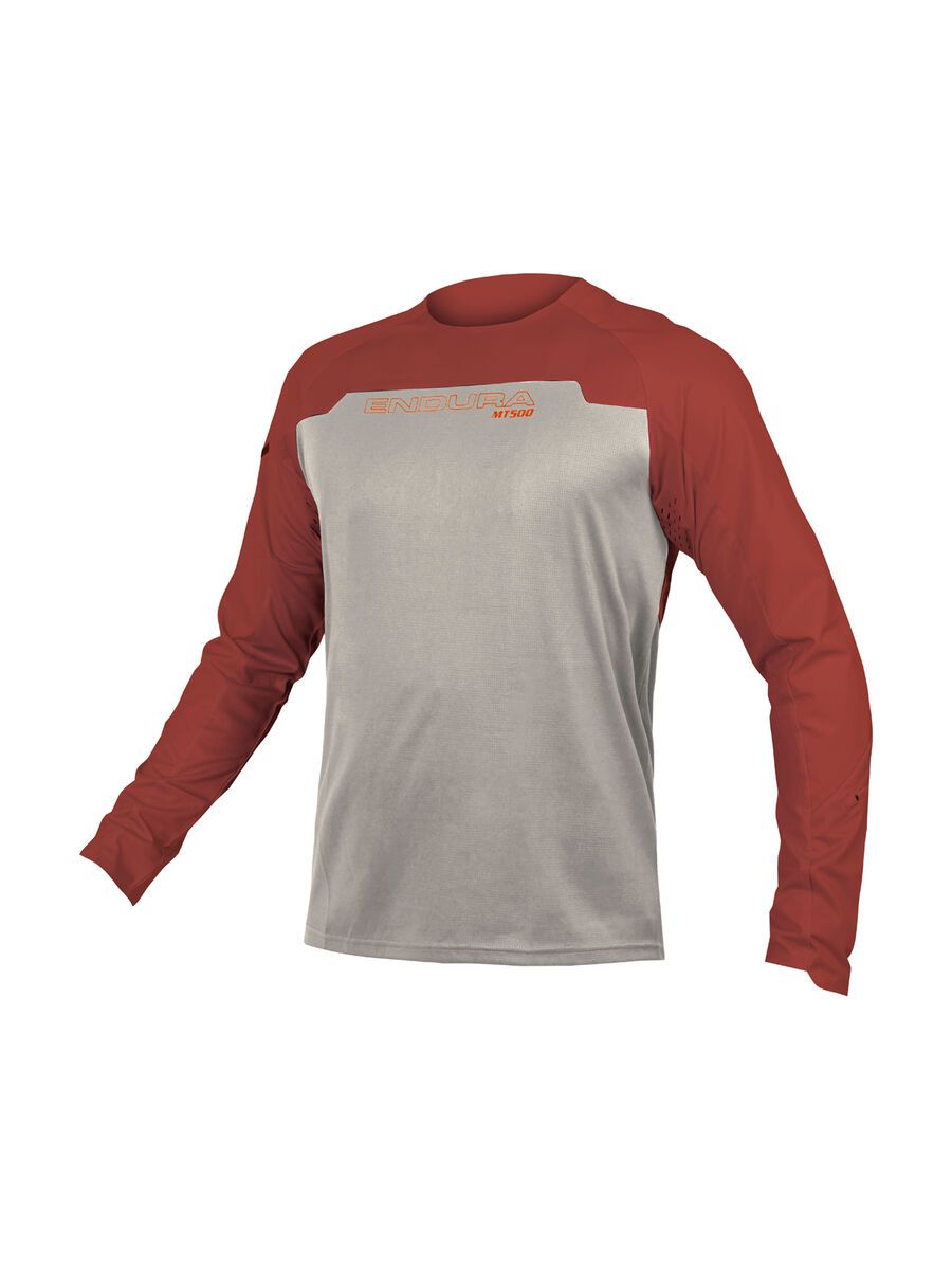 Endura MT500 Burner Trikot (Langarm), ziegelrote - Bild 1