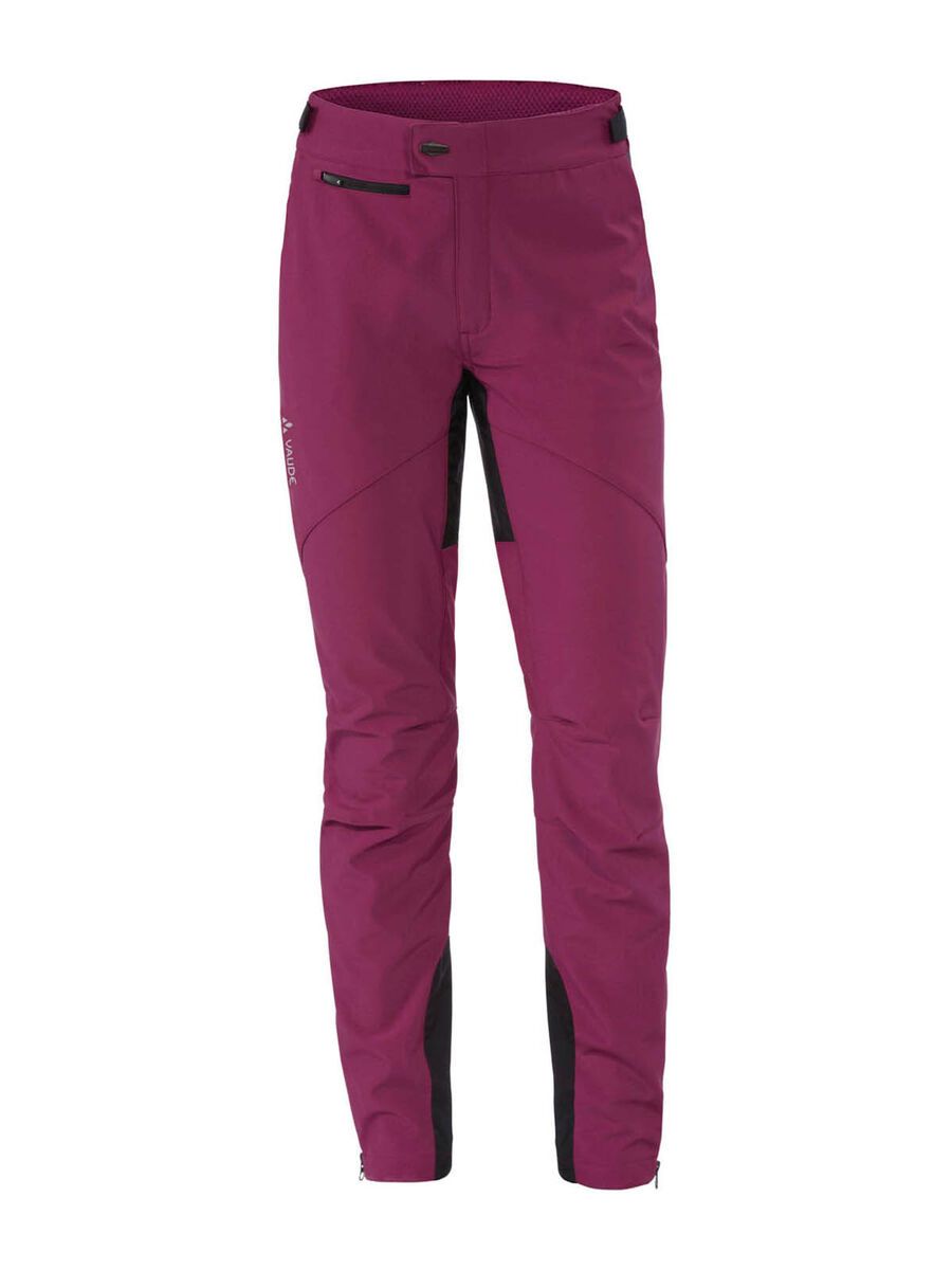 Vaude Womens Qimsa Softshell Pants, bordeaux BIKERBOARDER.DE