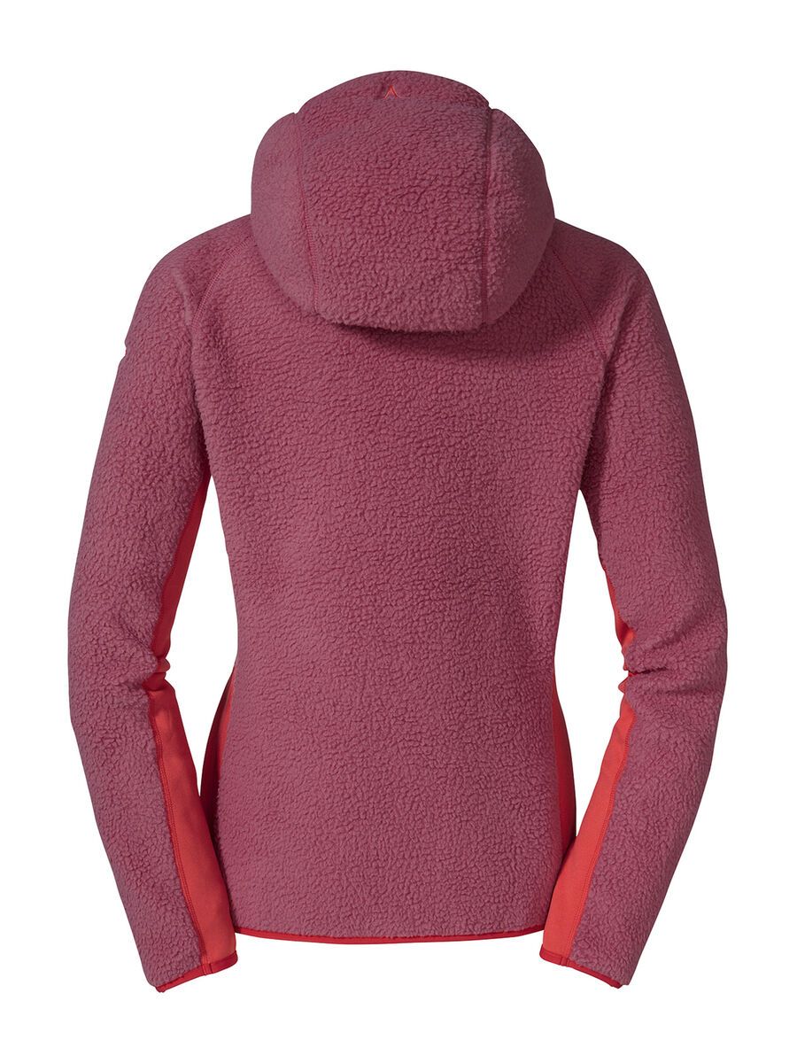 Schöffel Fleece Hoody Trifide L, red moscato - Bild 2