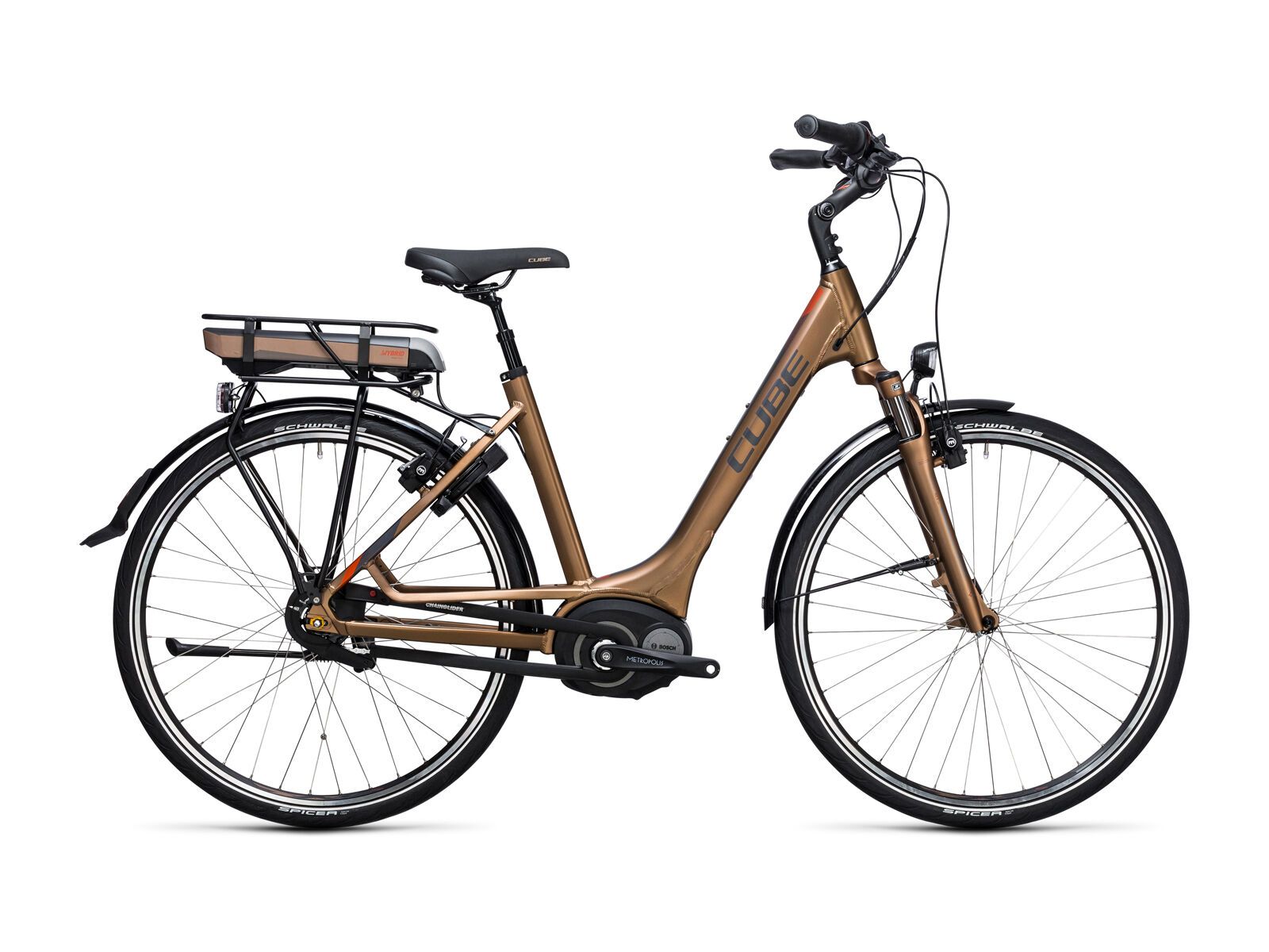 Cube Travel Hybrid 400 Easy Entry, havanna brown´n´orange - Bild 1