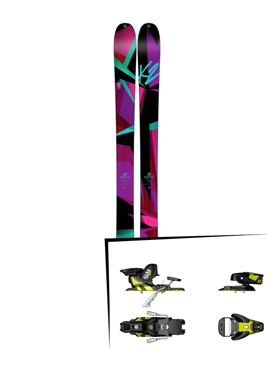 K2 SKI Set: Remedy 92 2016 + Salomon STH2 WTR 13 - Bild 1
