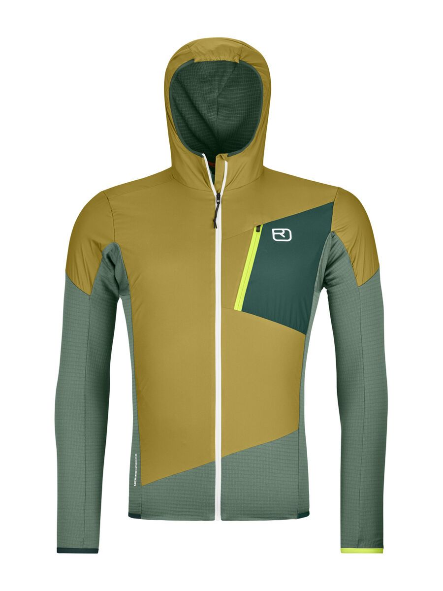 Ortovox Merino Fleece Light Grid Ladiz Hybrid Jacket M, arctic grey - Bild 1