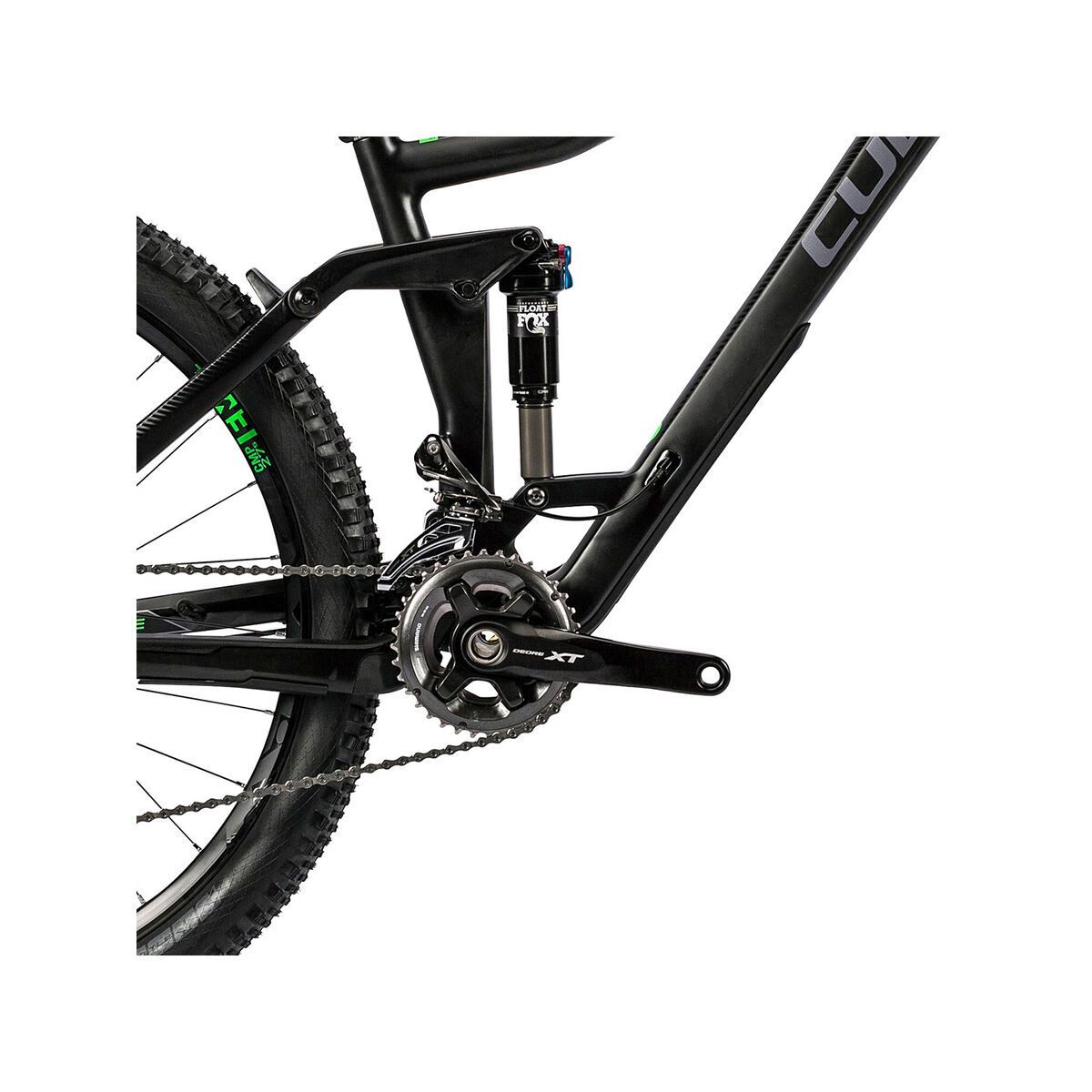Cube Stereo 160 C:62 Race 27.5, carbon´n´green - Bild 3