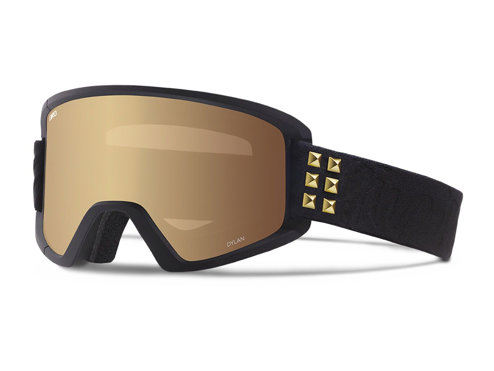 Giro Dylan inkl. Wechselscheibe, black/gold stud, amber gold/yellow - Bild 1